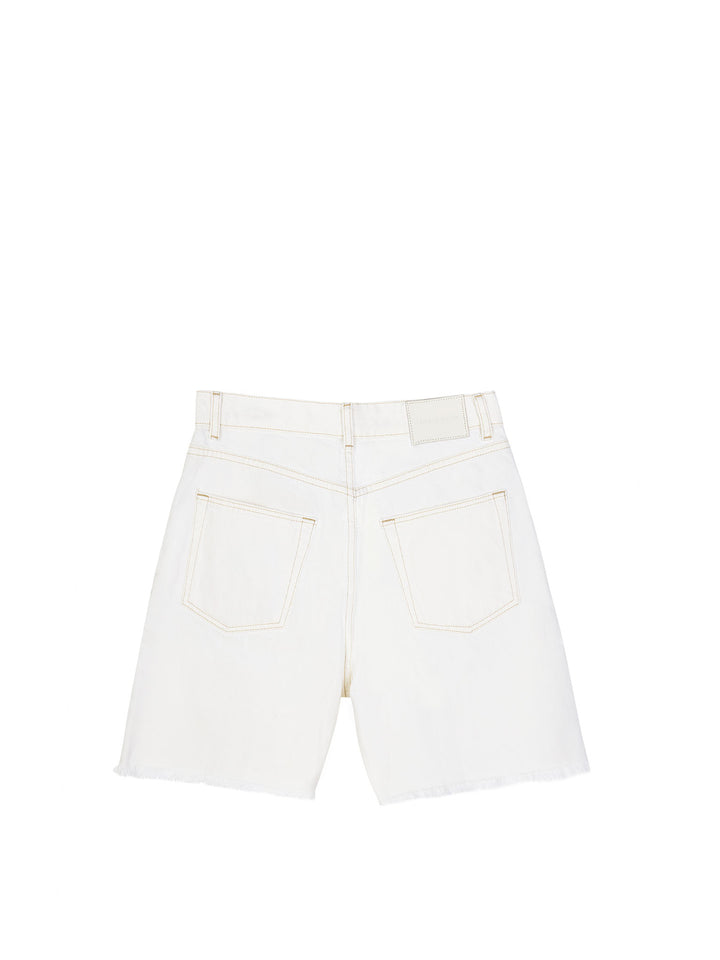 Distressed Denim Shorts