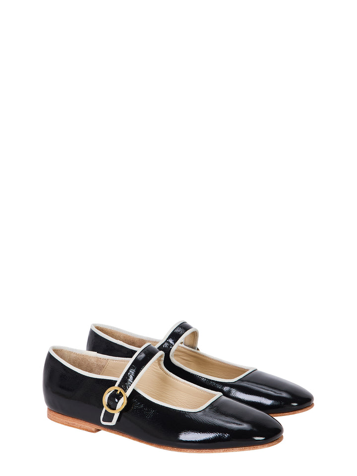 Romy Patent Leather Ballet Flats