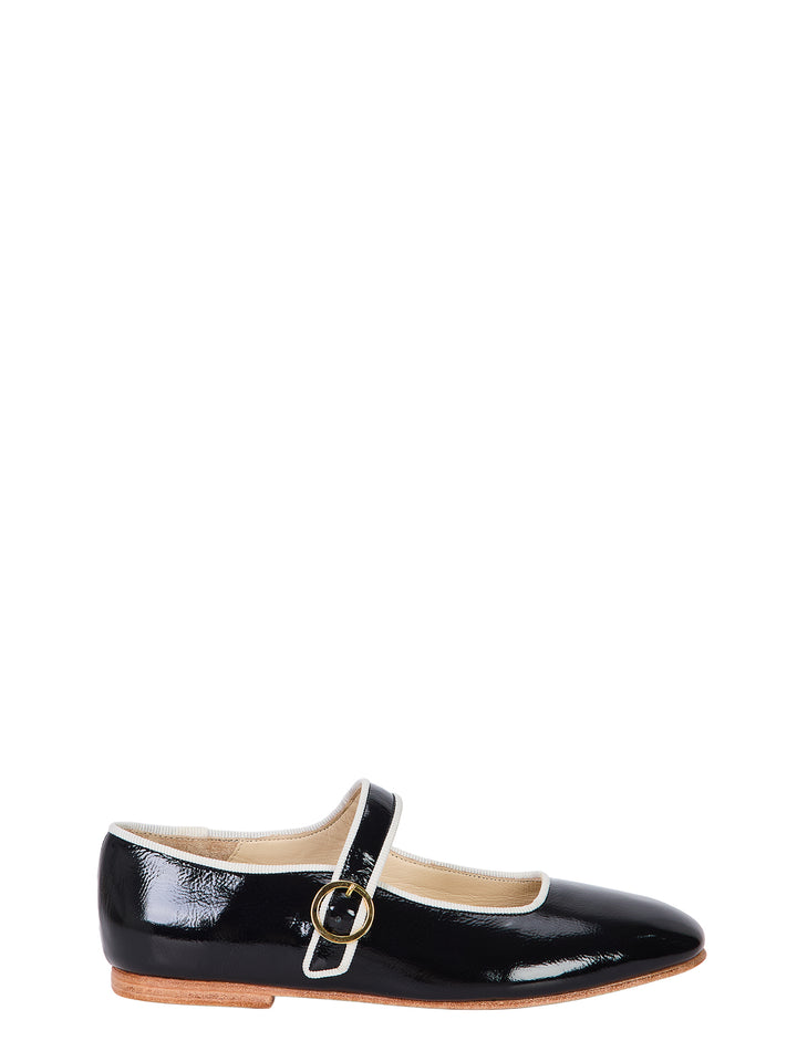 Romy Patent Leather Ballet Flats