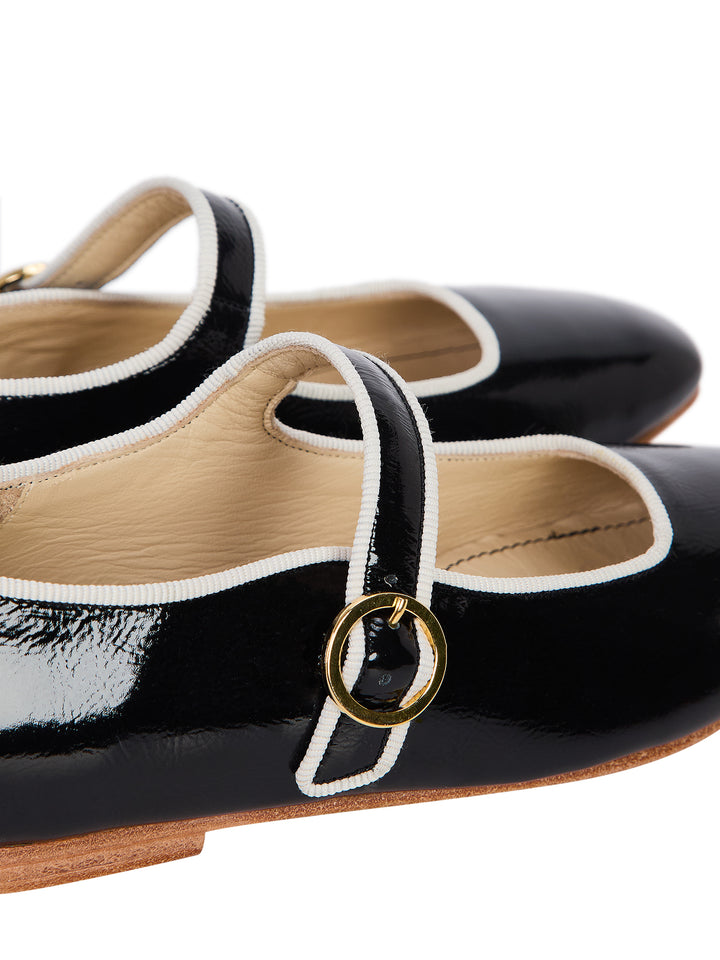 Romy Patent Leather Ballet Flats