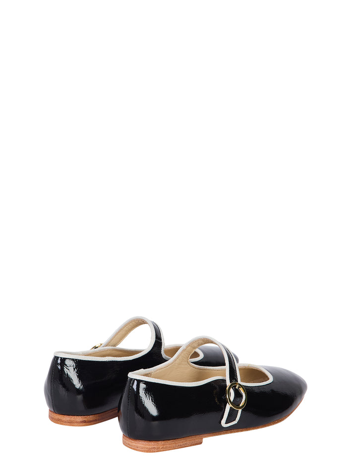 Romy Patent Leather Ballet Flats