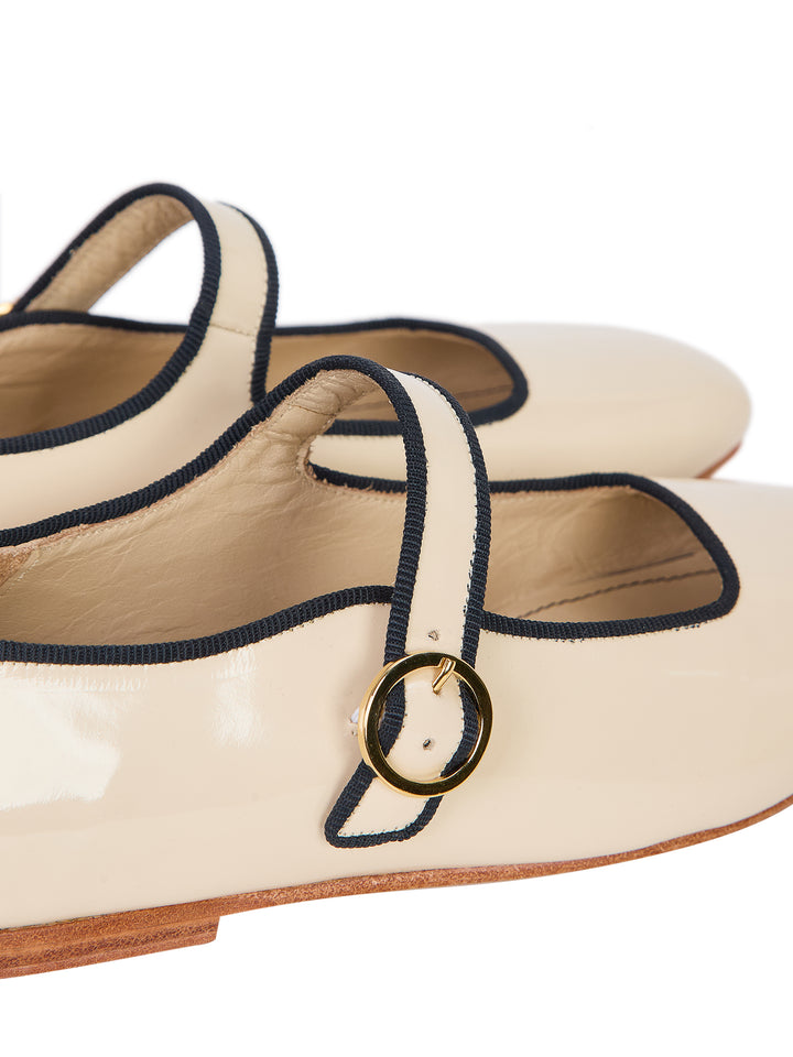 Romy Patent Leather Ballet Flats