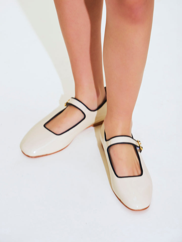 Romy Patent Leather Ballet Flats