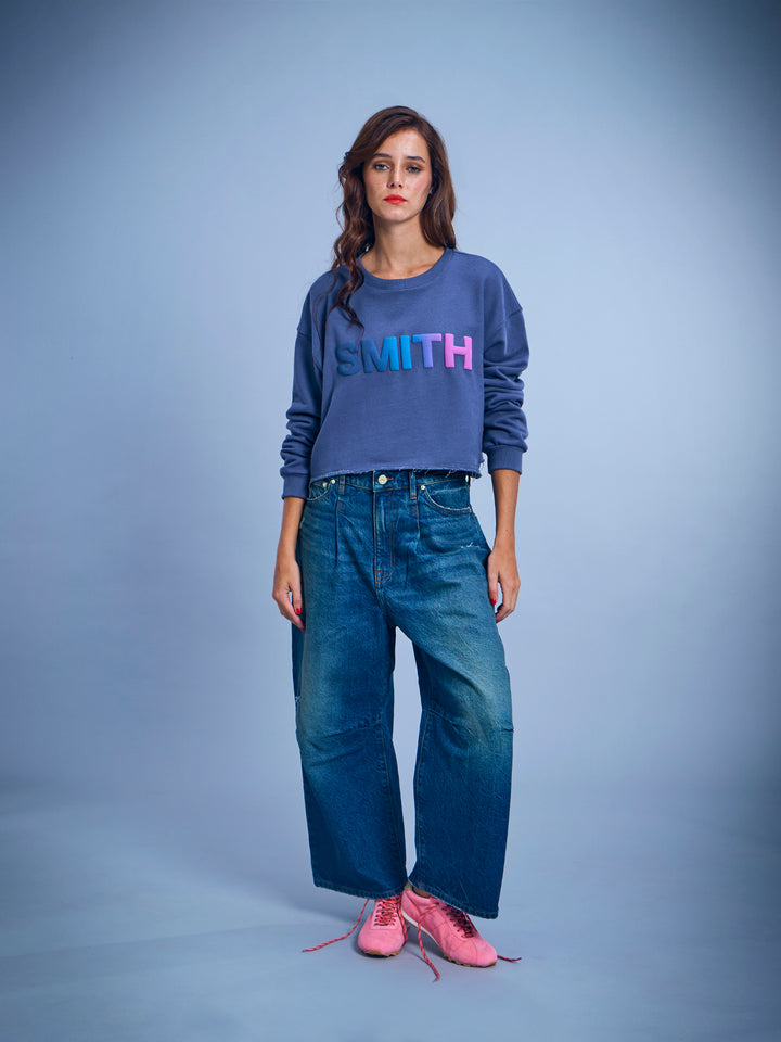 Macaron Cropped Sweatshirt