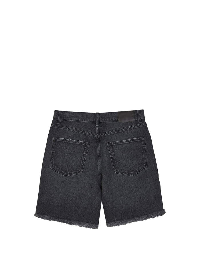Distressed Denim Shorts