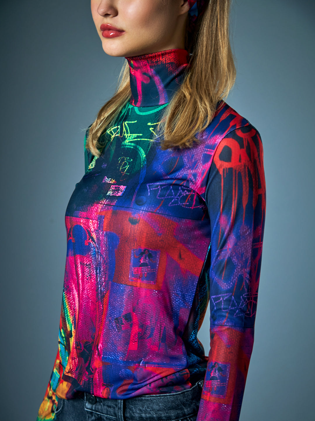 Snapshot Jersey Turtleneck