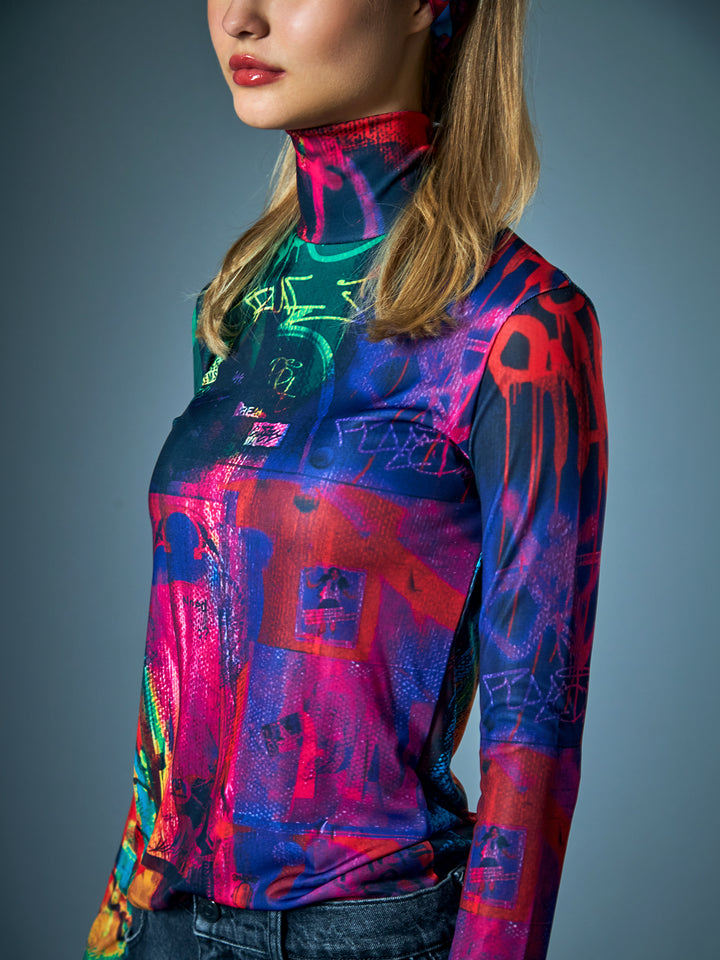 Snapshot Jersey Turtleneck