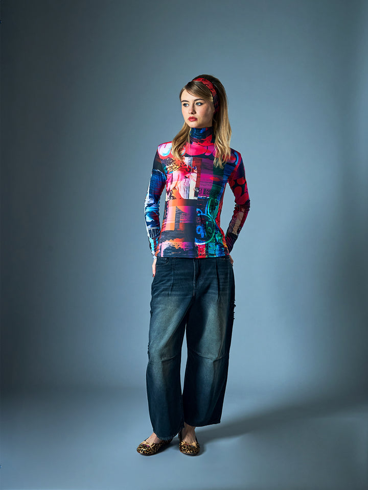 Snapshot Jersey Turtleneck