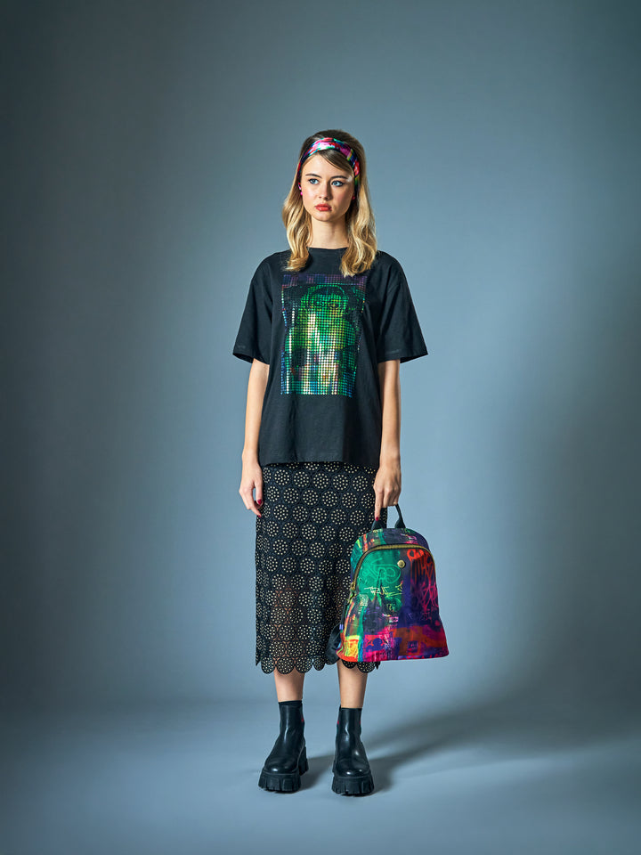 Snapshot Oversized Mosaic T-Shirt
