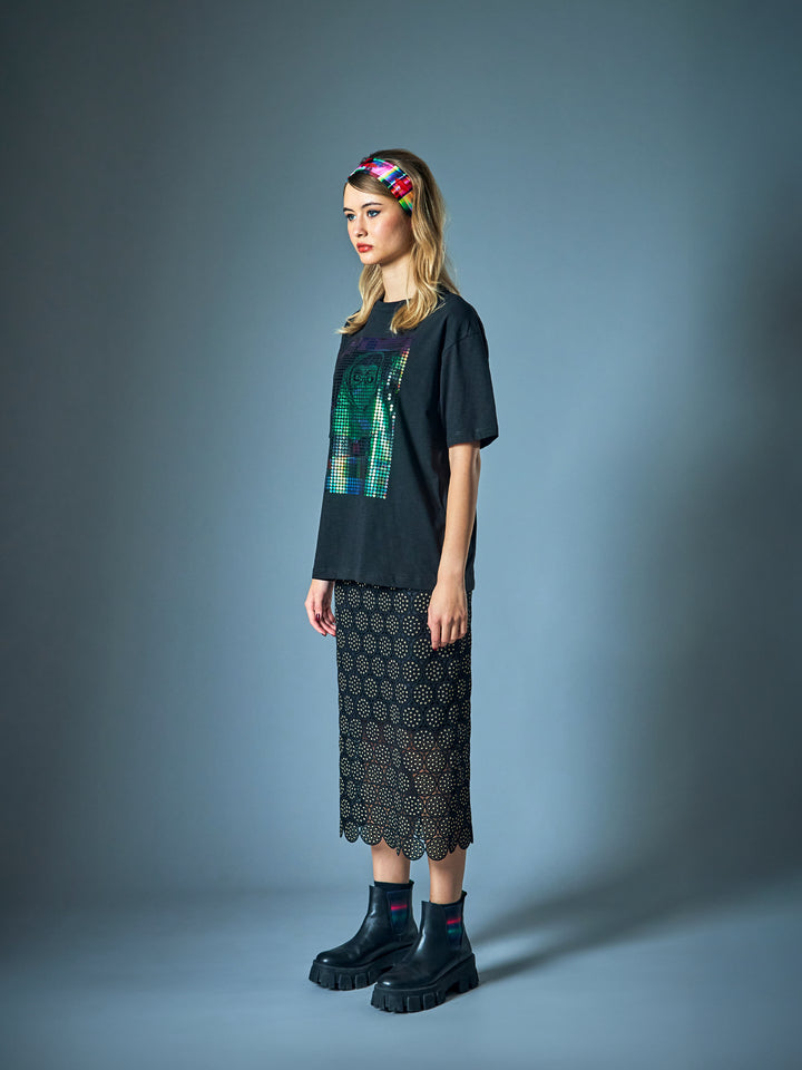 Snapshot Oversized Mosaic T-Shirt