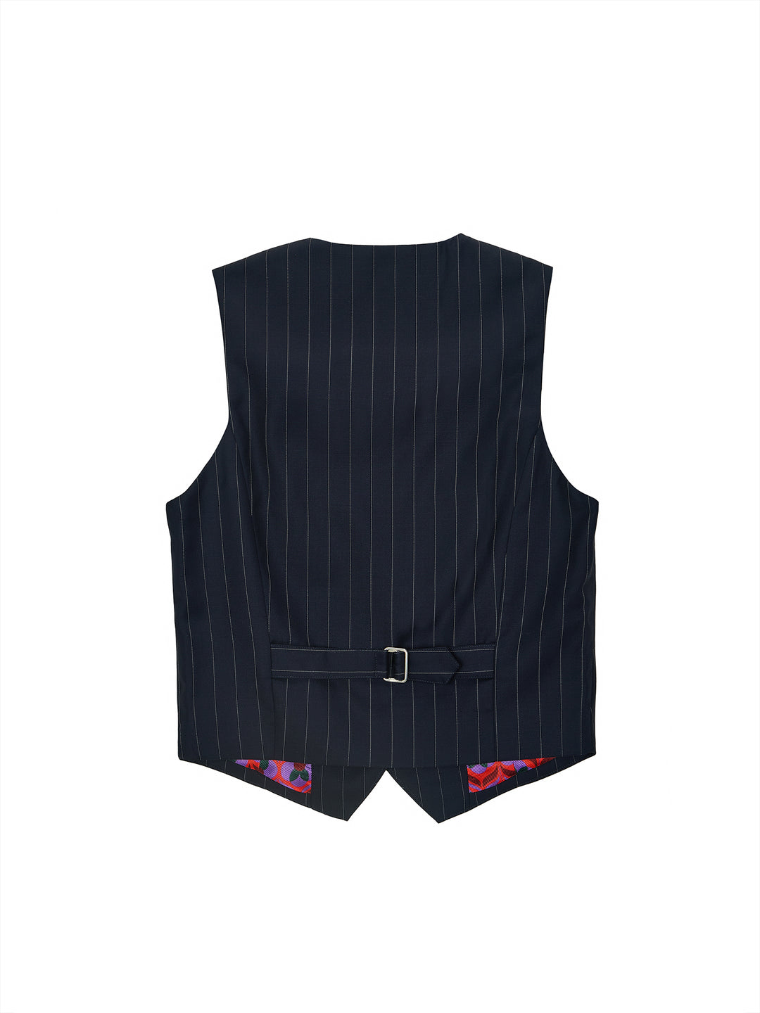 Pinstriped wool-blend Vest