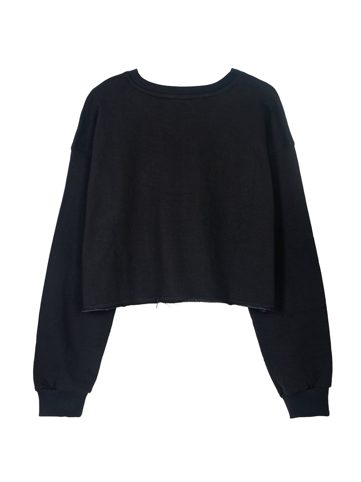 Macaron Cropped Sweatshirt