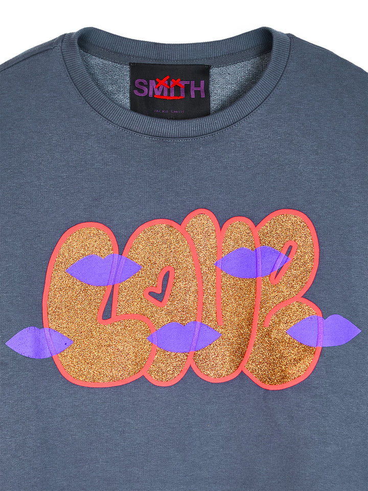Snapshot Cropped Sweatshirt