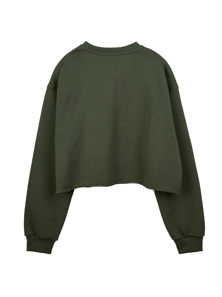 Macaron Cropped Sweatshirt