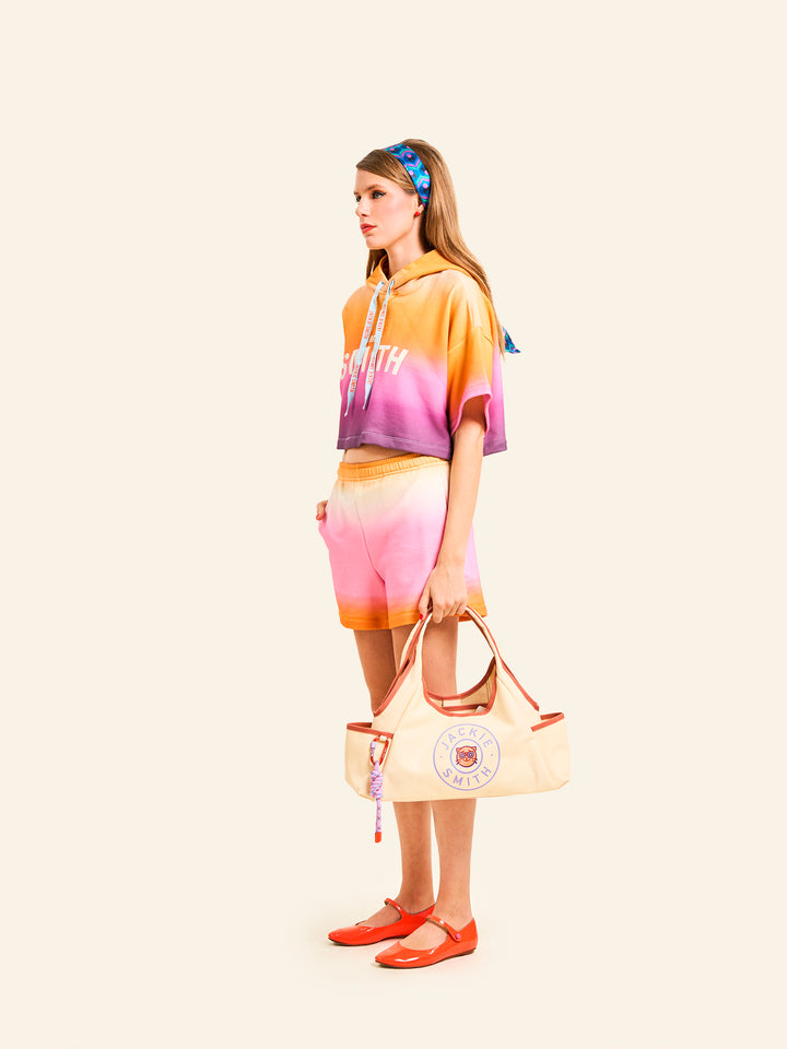 Macaron Cropped Sweatshirt