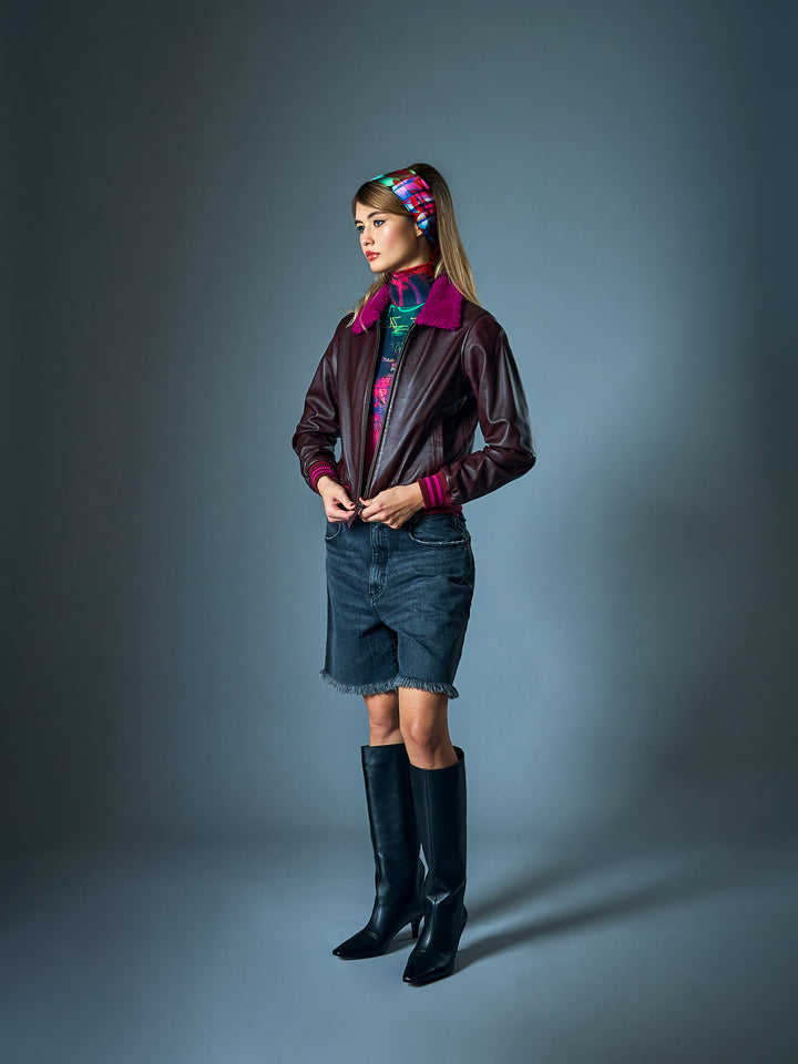 Leather Bomber Jacket Limited Edition