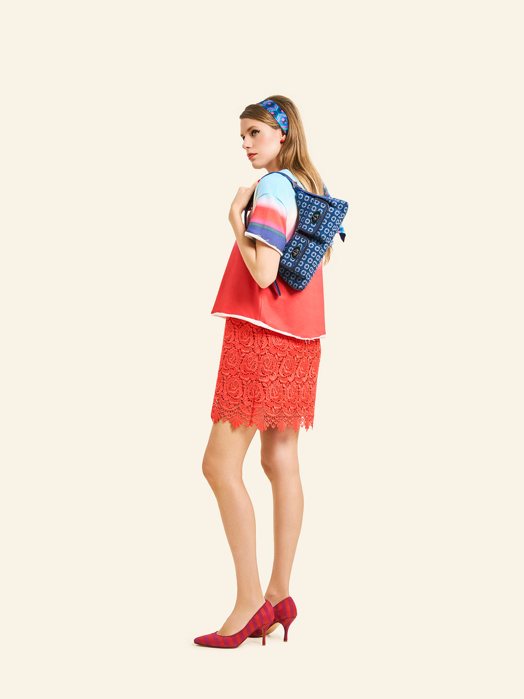 Guipure Sleeveless Mini Dress