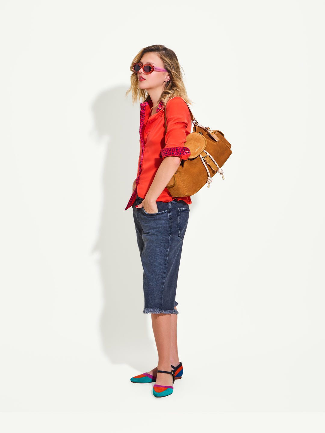 Suede Shoulder Bag