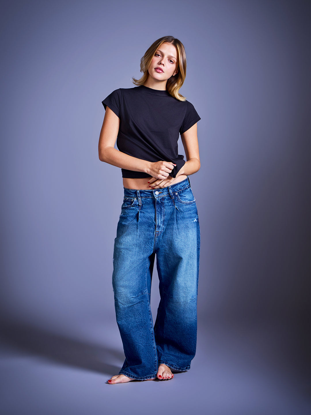 Horseshoe Mid-Rise Jeans