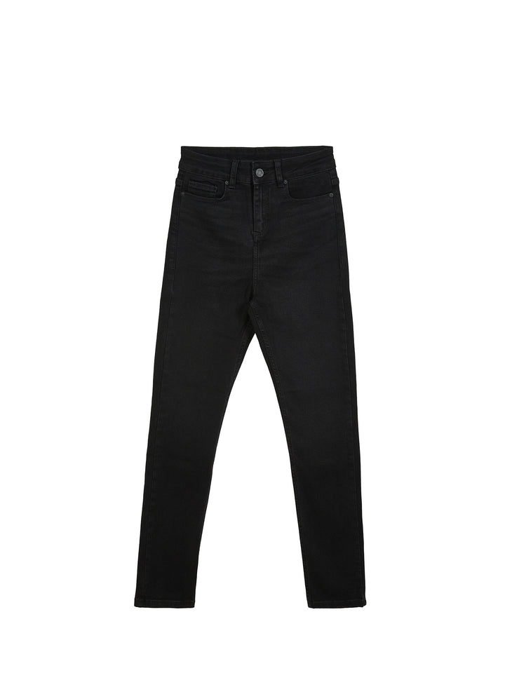 High-rise skinny jeans