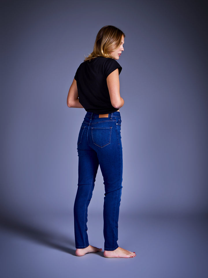 High-rise skinny jeans
