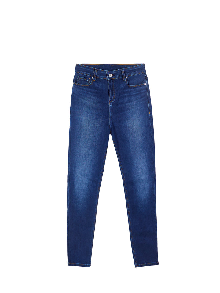 High-rise skinny jeans