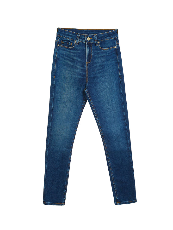High-rise skinny jeans