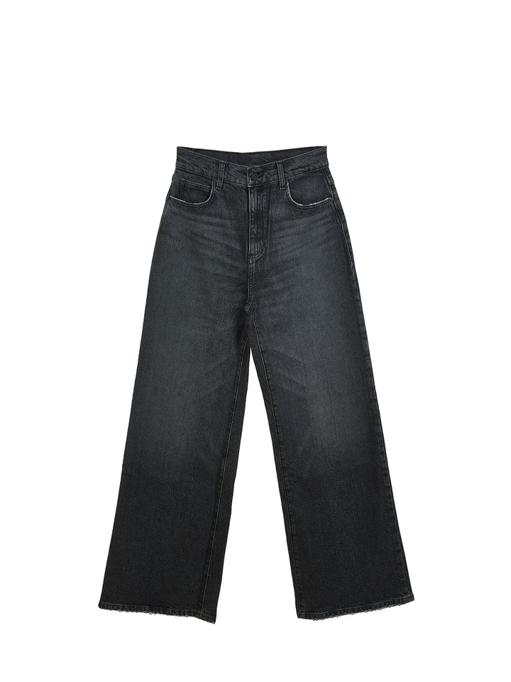 Relaxed high-rise wide-leg jeans