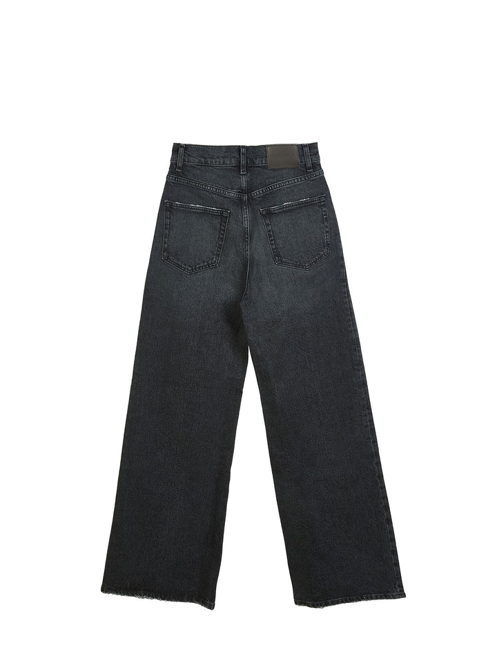 Relaxed high-rise wide-leg jeans