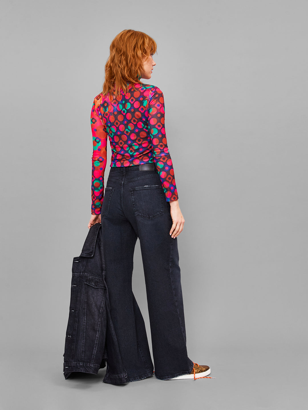 Relaxed high-rise wide-leg jeans