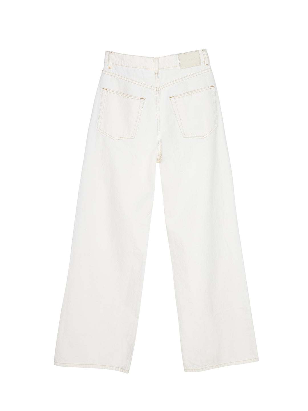 Italian Denim Relaxed Wide- Leg Jeans