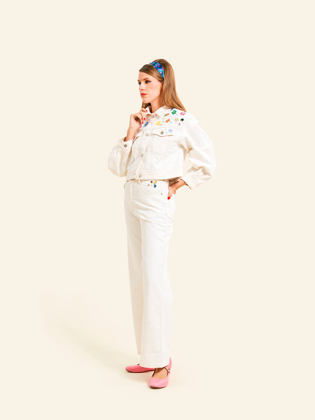 In Bloom Denim Pants