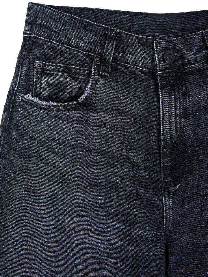 Relaxed high-rise wide-leg jeans