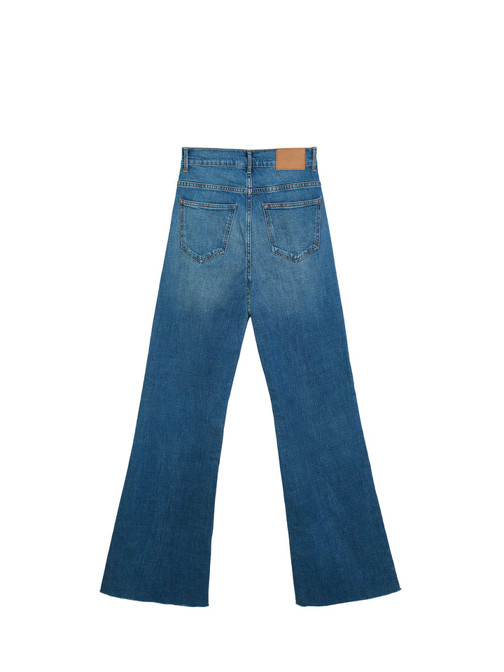 Long-leg wide-leg jeans