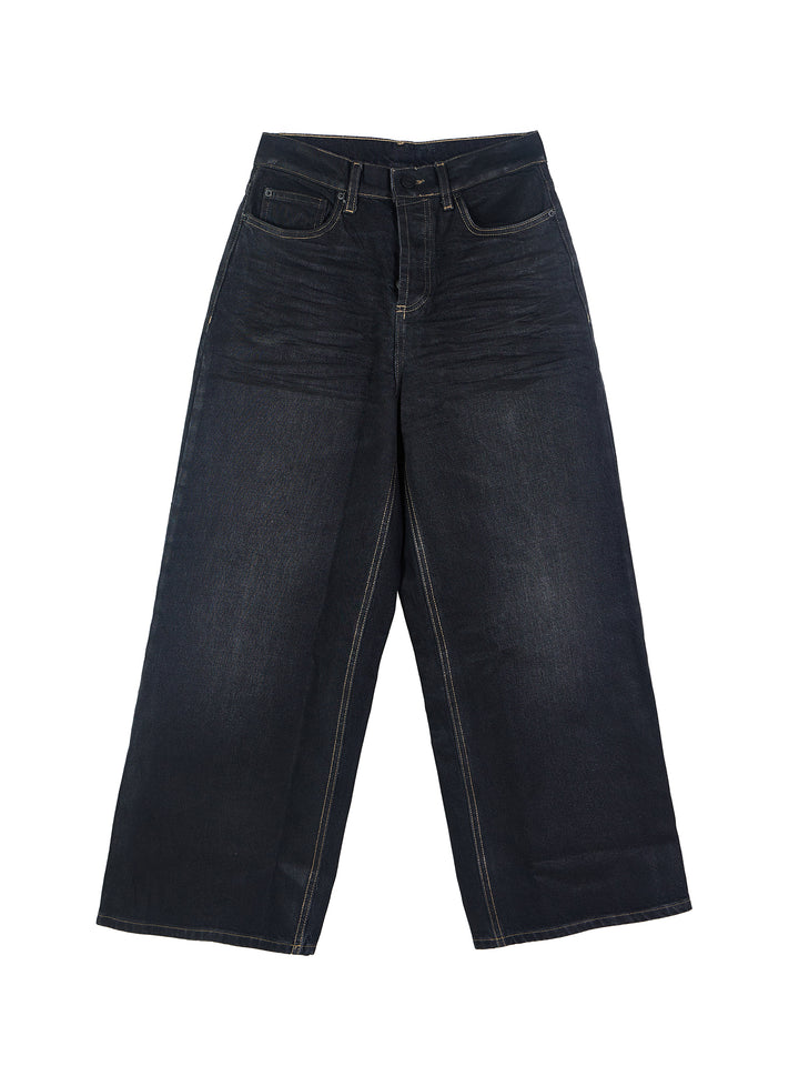 Mid-Rise Wide Leg Jeans