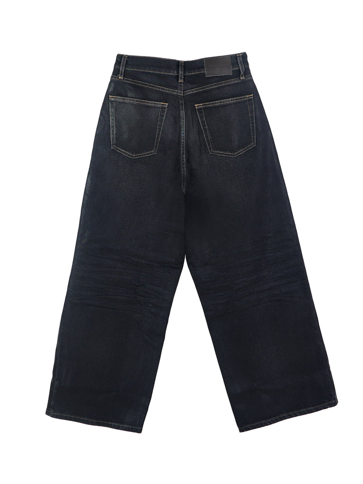Mid-Rise Wide Leg Jeans