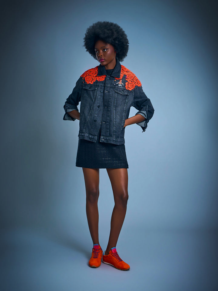 Limited Edition Sea of Roses Denim Jacket