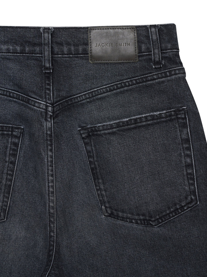 Distressed Denim Knee-Length Shorts