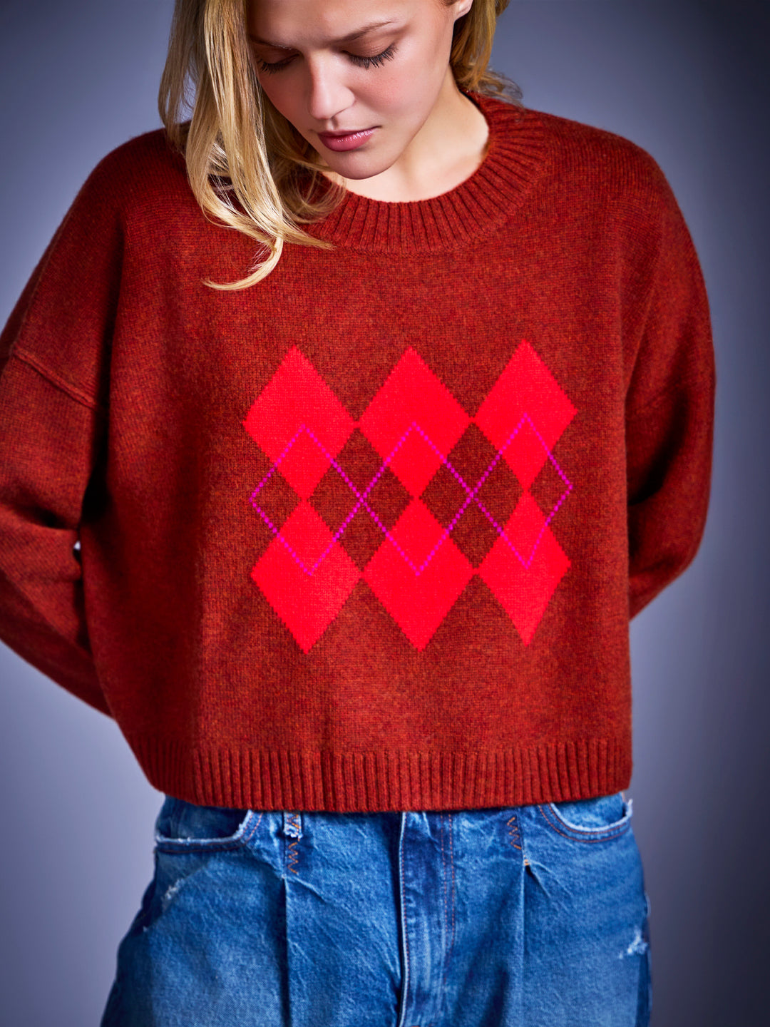 Dancing Kites Cropped Sweater