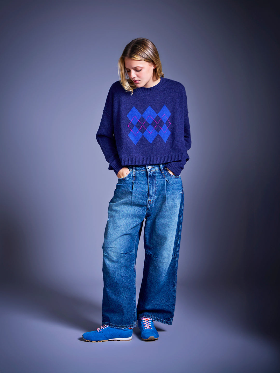 Dancing Kites Cropped Sweater