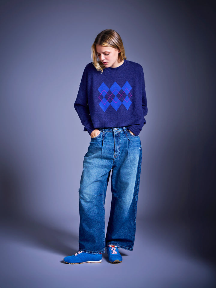 Dancing Kites Cropped Sweater
