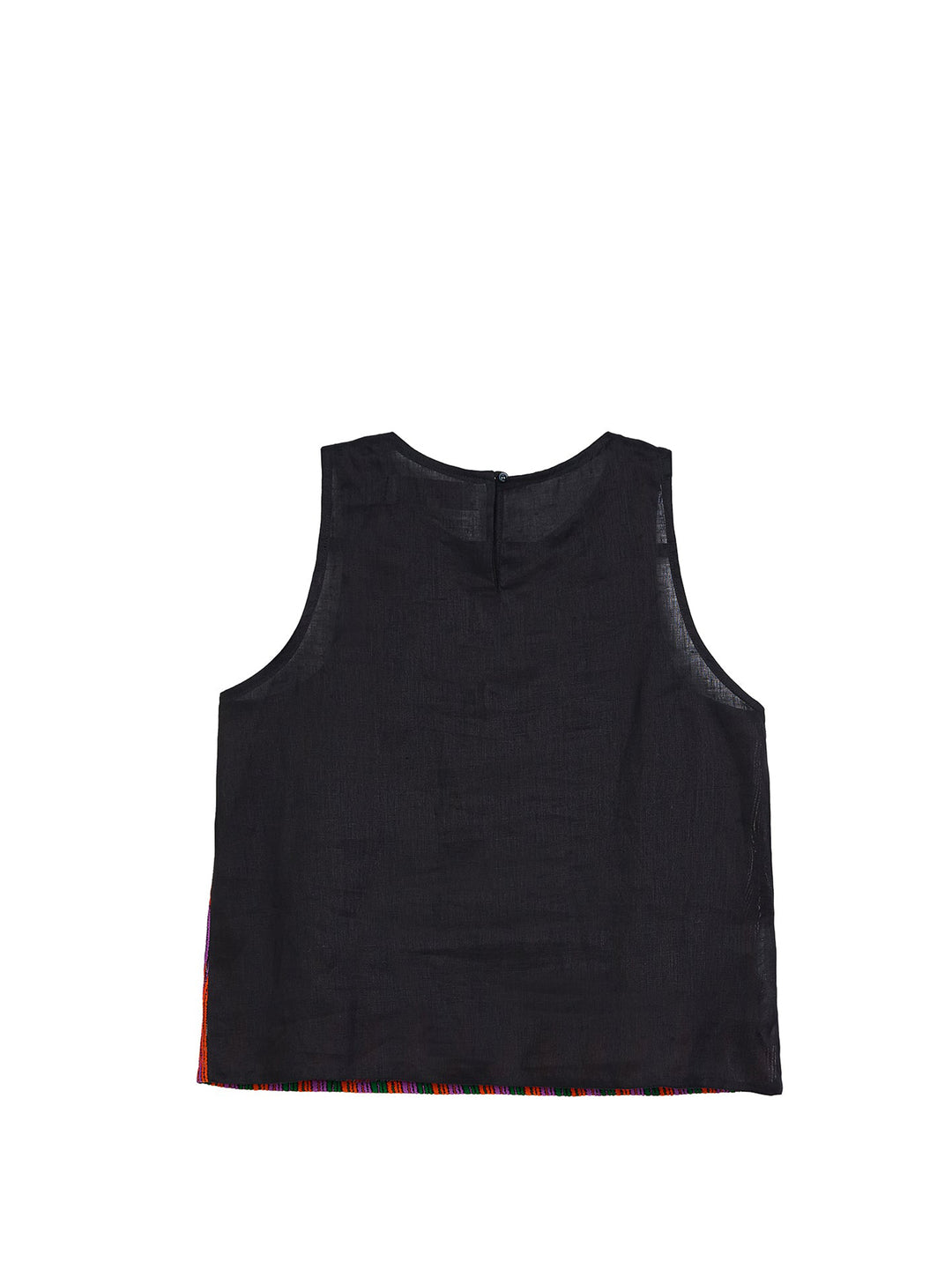 Linda Embroidered Tulle Cropped Top