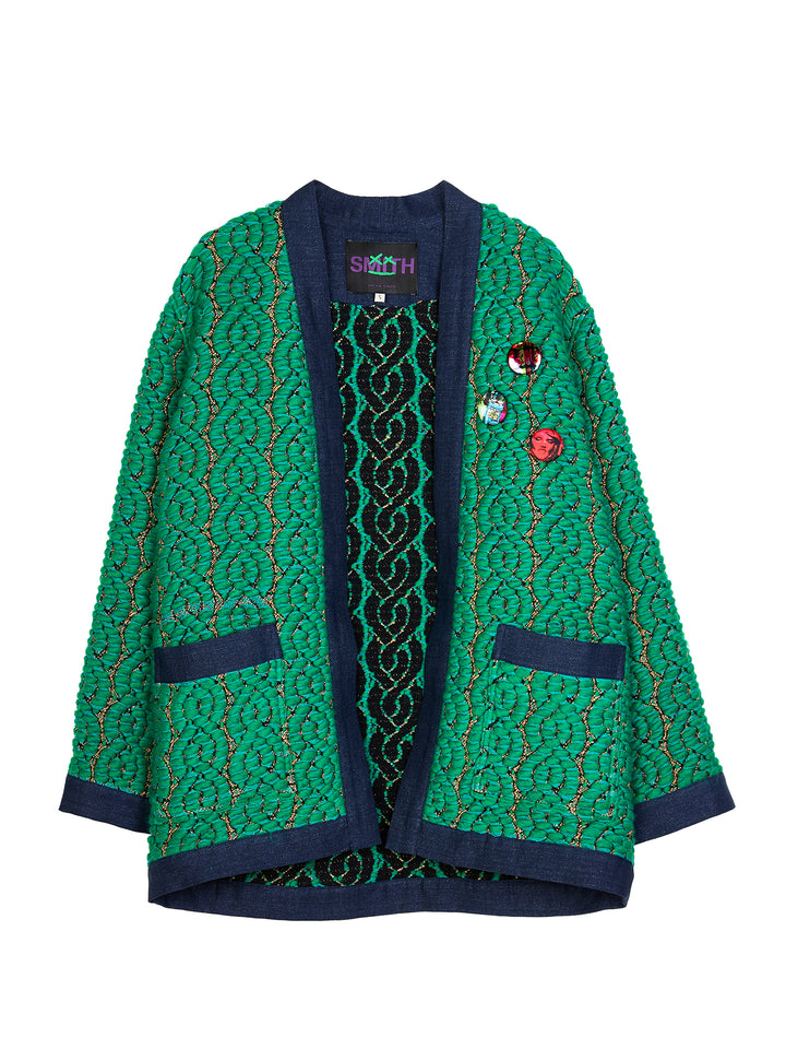 Limited Edition French Wooven Tissue Oversized Coat