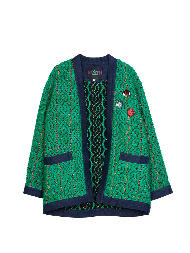 Limited Edition French Wooven Tissue Oversized Coat