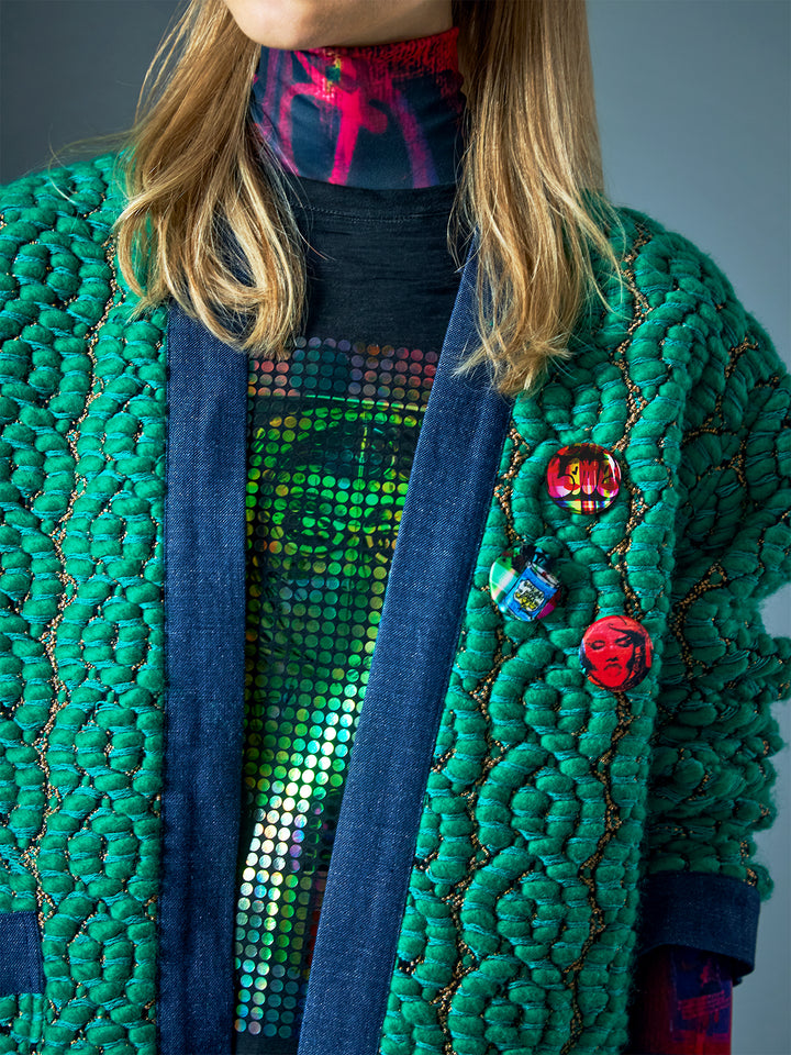 Limited Edition French Wooven Tissue Oversized Coat