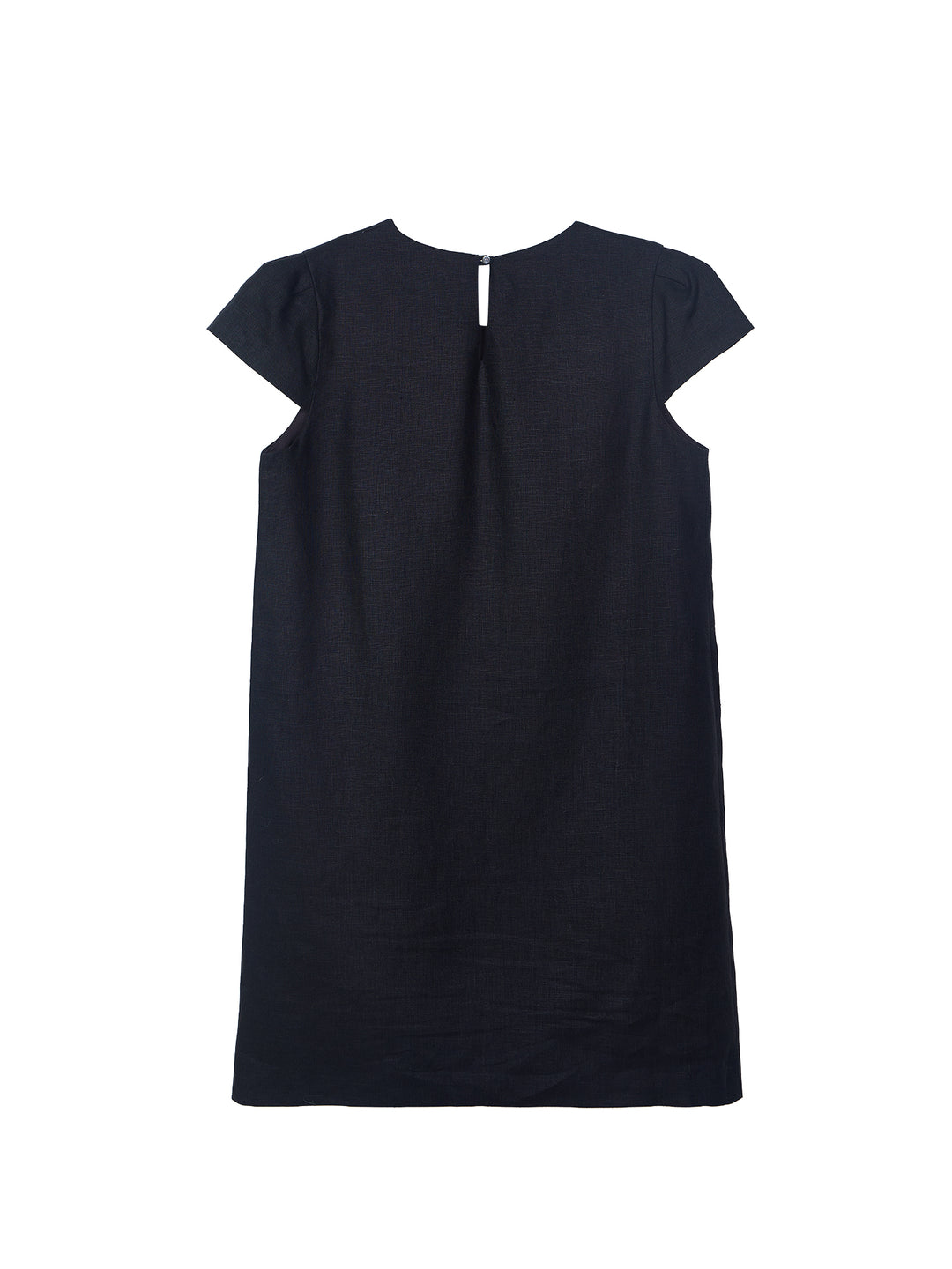 Embellished Linen Mini Dress