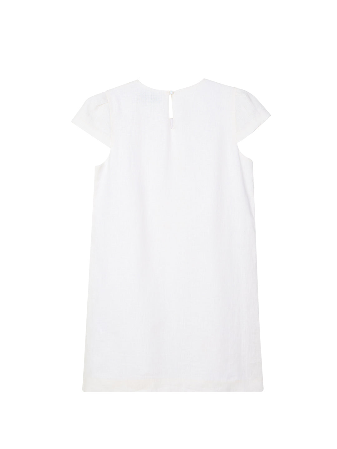 Embellished Linen Mini Dress