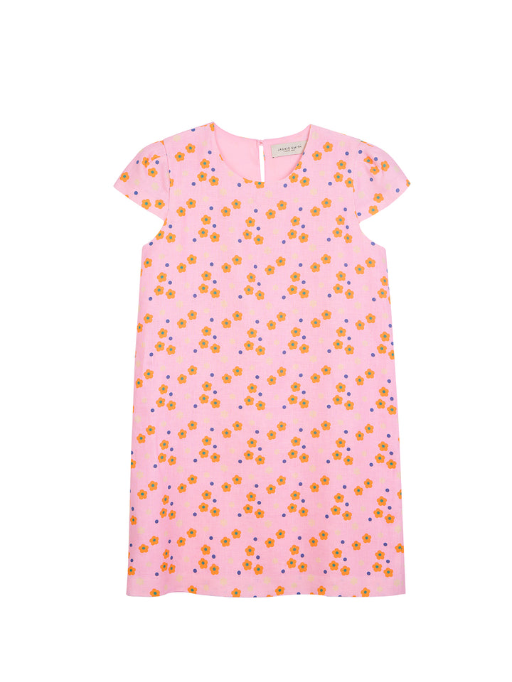 In Bloom Linen Mini Dress