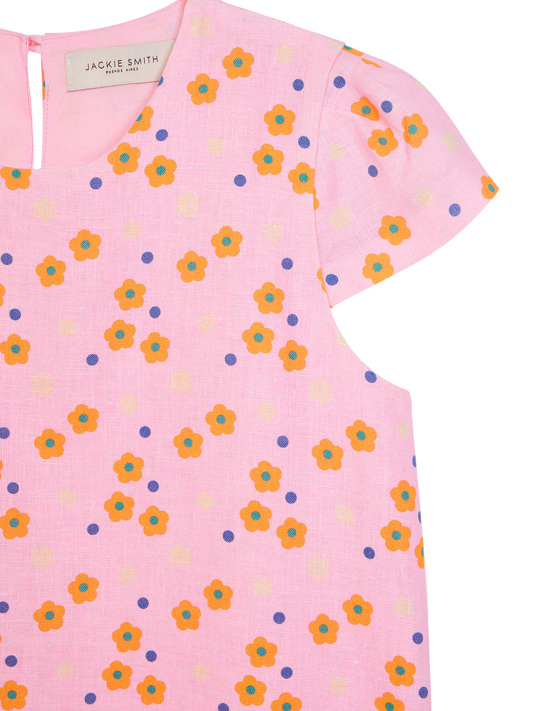 In Bloom Linen Mini Dress