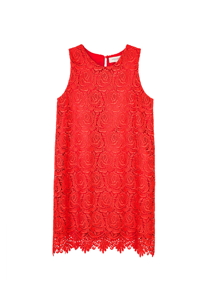 Guipure Sleeveless Mini Dress